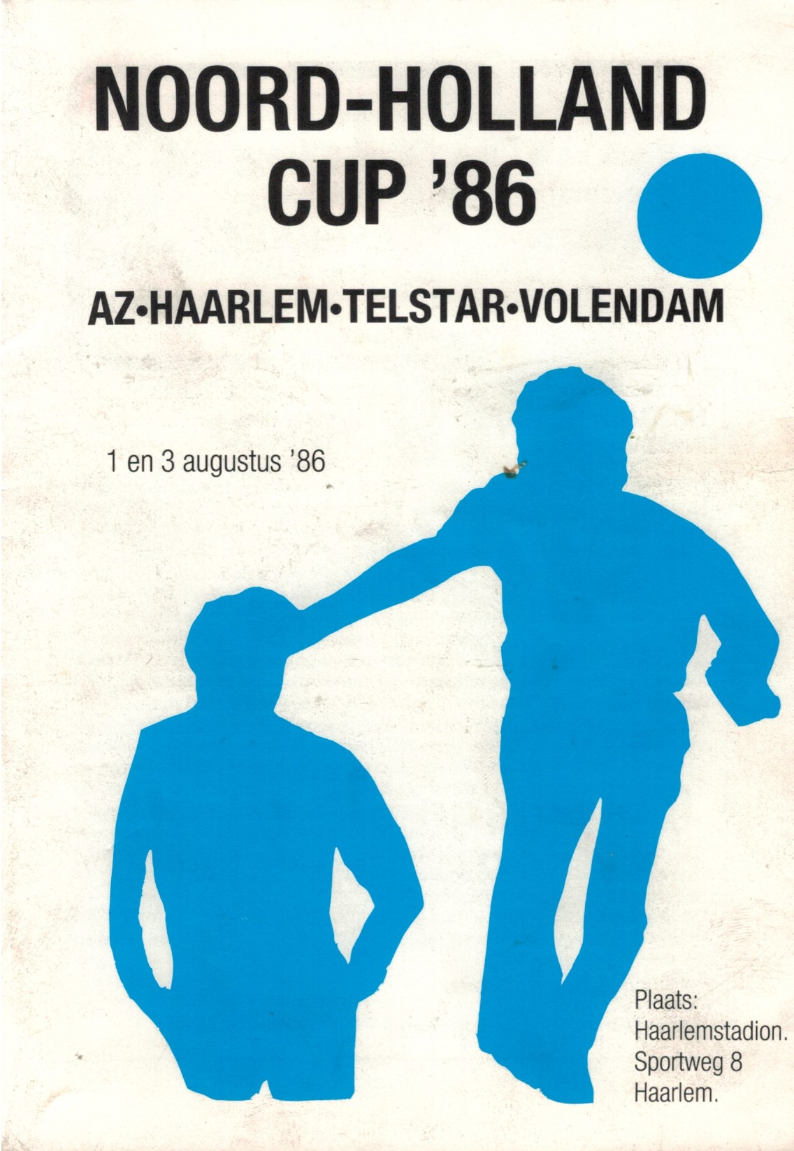 AZ Programma 1-aug-1986 AZ-Volendam-NH-Cup